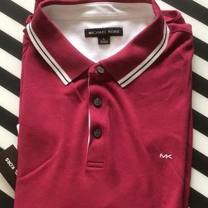 NWT Michael Kors Rasberry polo shirt